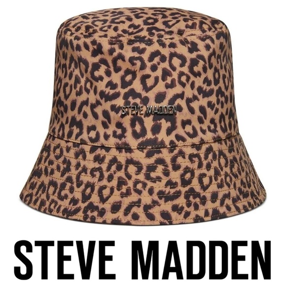 Steve Madden Accessories - Steve Madden Leopard-Print Water Resistant Packable Bucket Hat